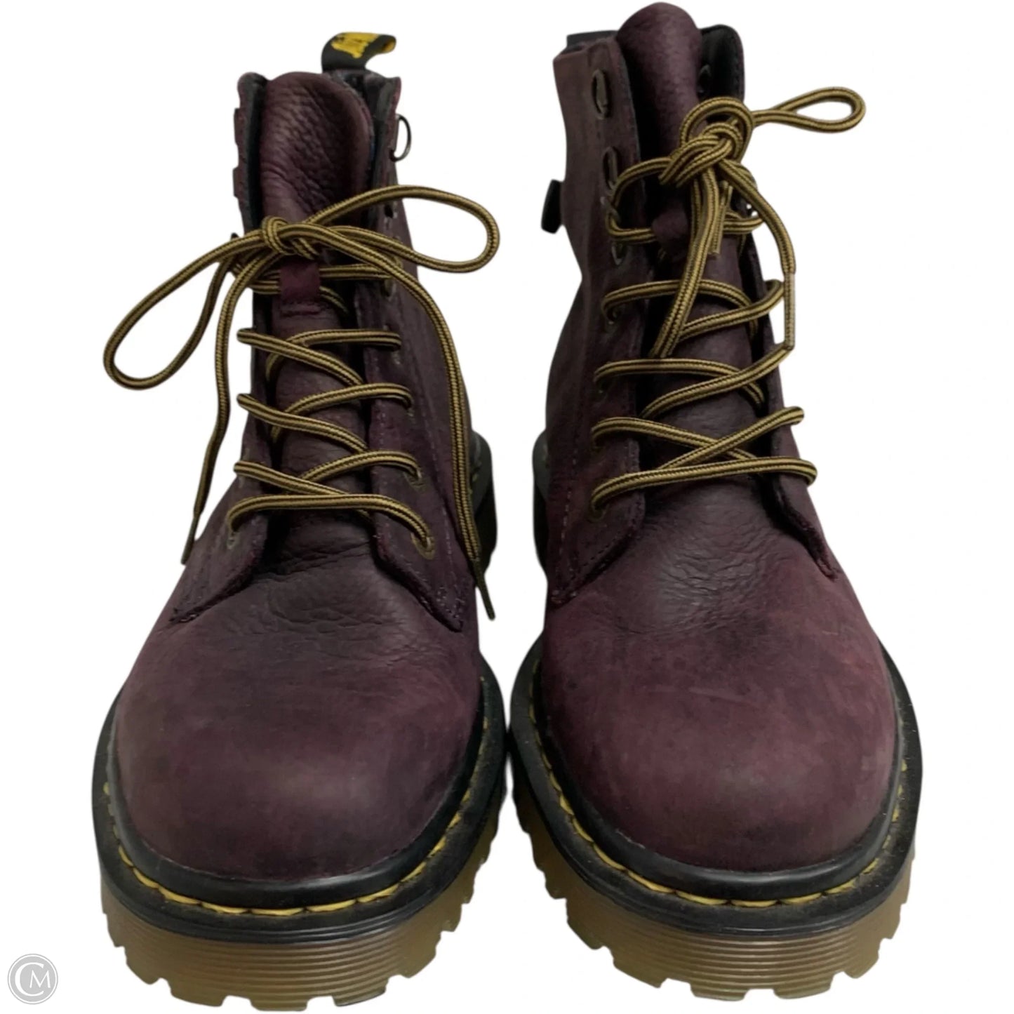 Boots Combat By Dr Martens In Purple, Size: 8