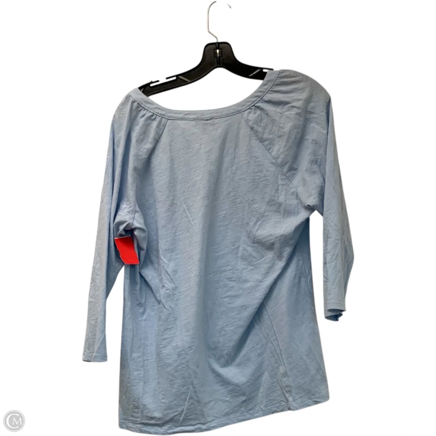 Top Long Sleeve By Talbots In Blue, Size: 1x