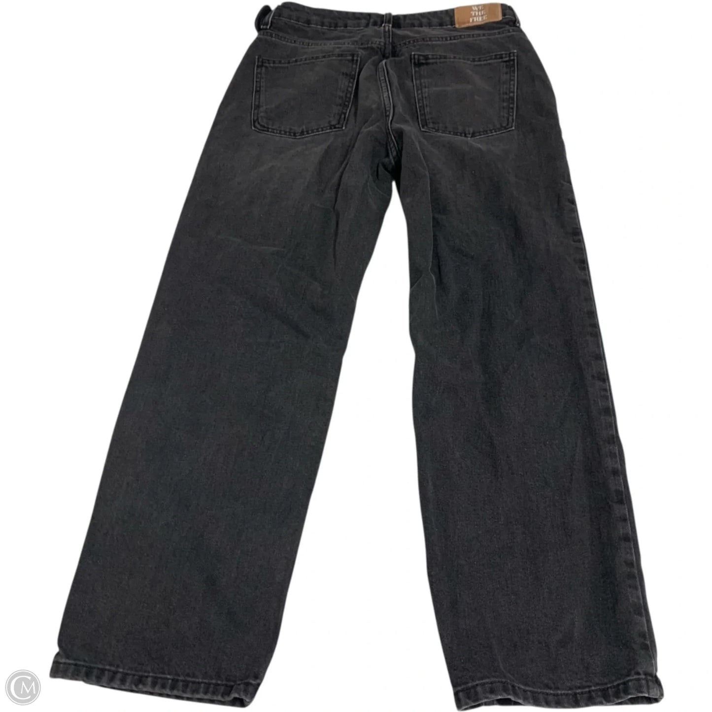 Jeans Straight By We The Free In Black Denim, Size: 8