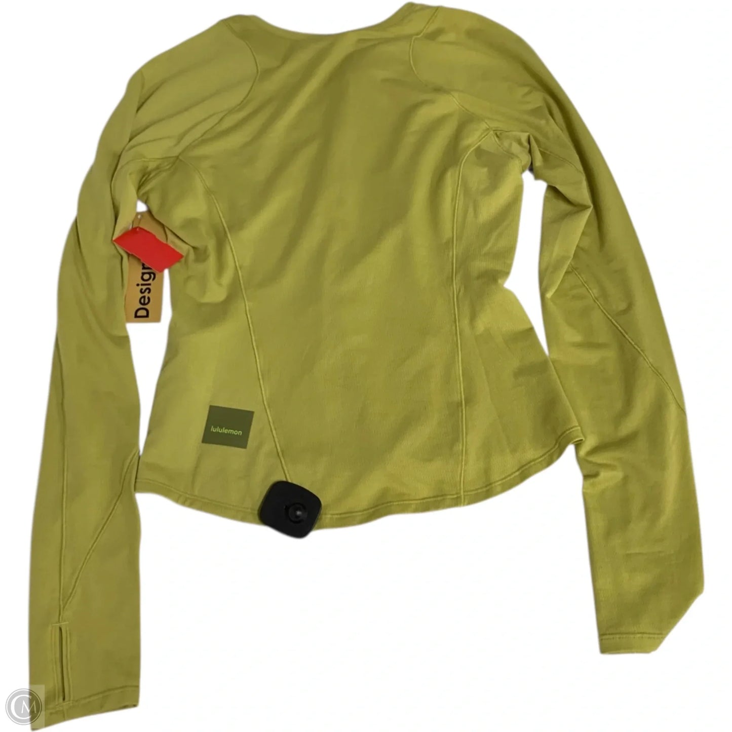 Athletic Top Long Sleeve Crewneck By Lululemon In Yellow, Size: S