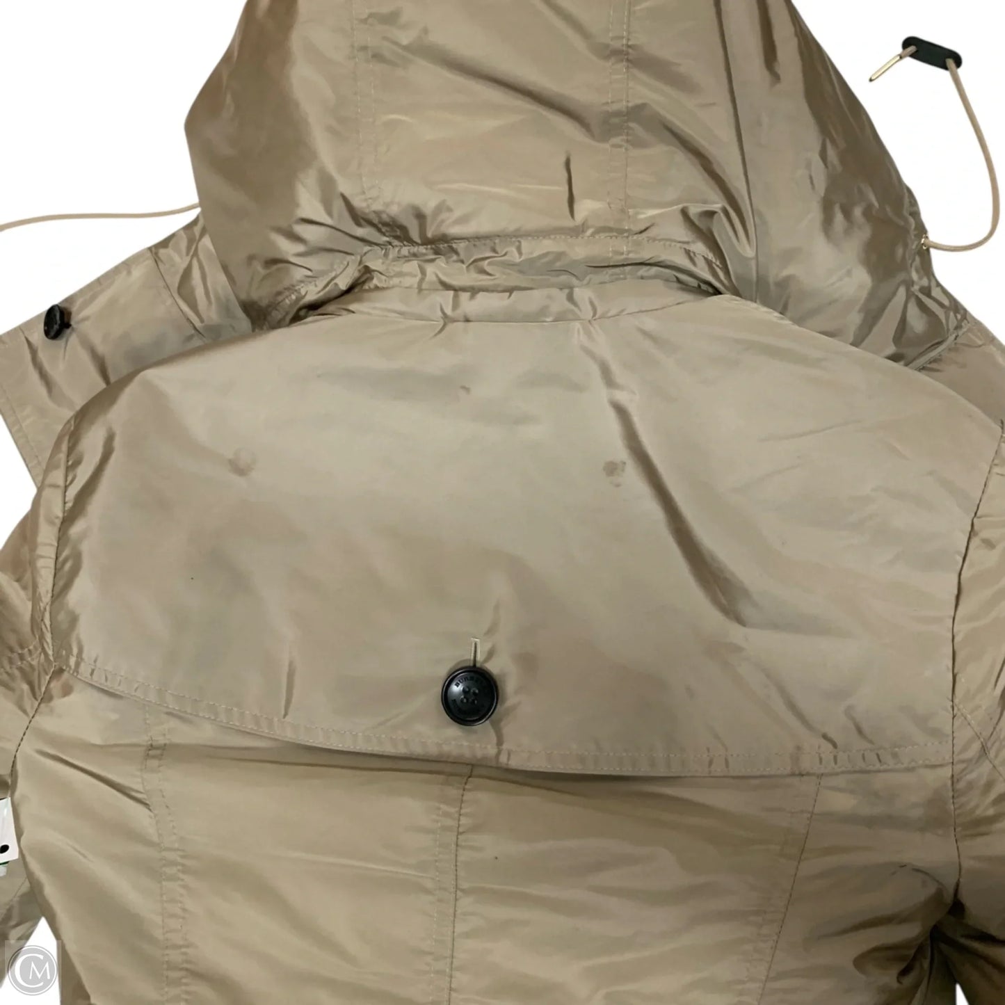 Coat Luxury Designer By Burberry In Brown, Size: Xs