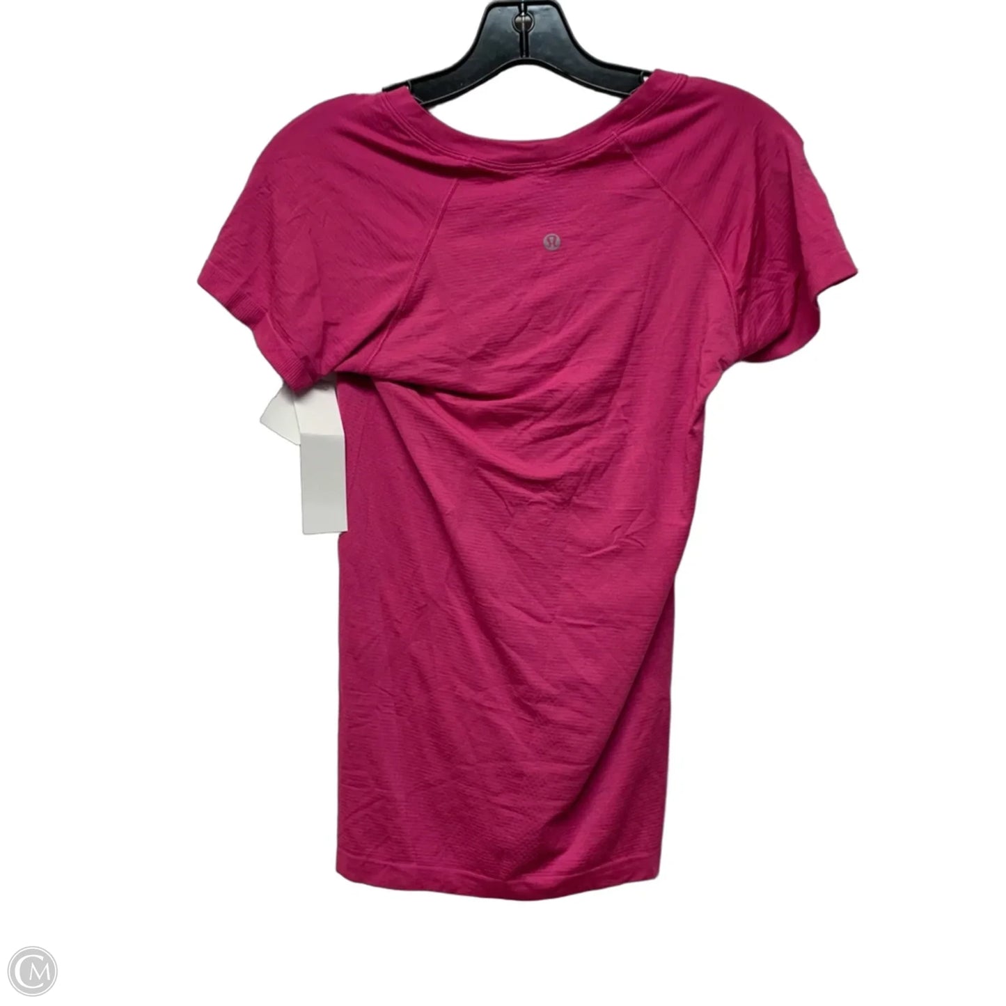 Athletic Top Short Sleeve By Lululemon In Pink, Size: S