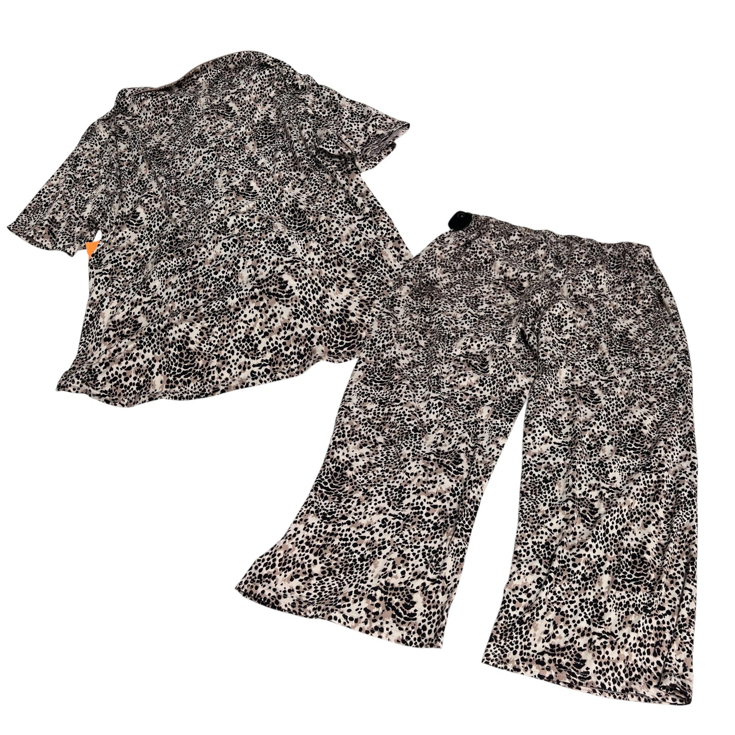 Lounge Set Pants By PJ Couture In Animal Print, Size: Xl
