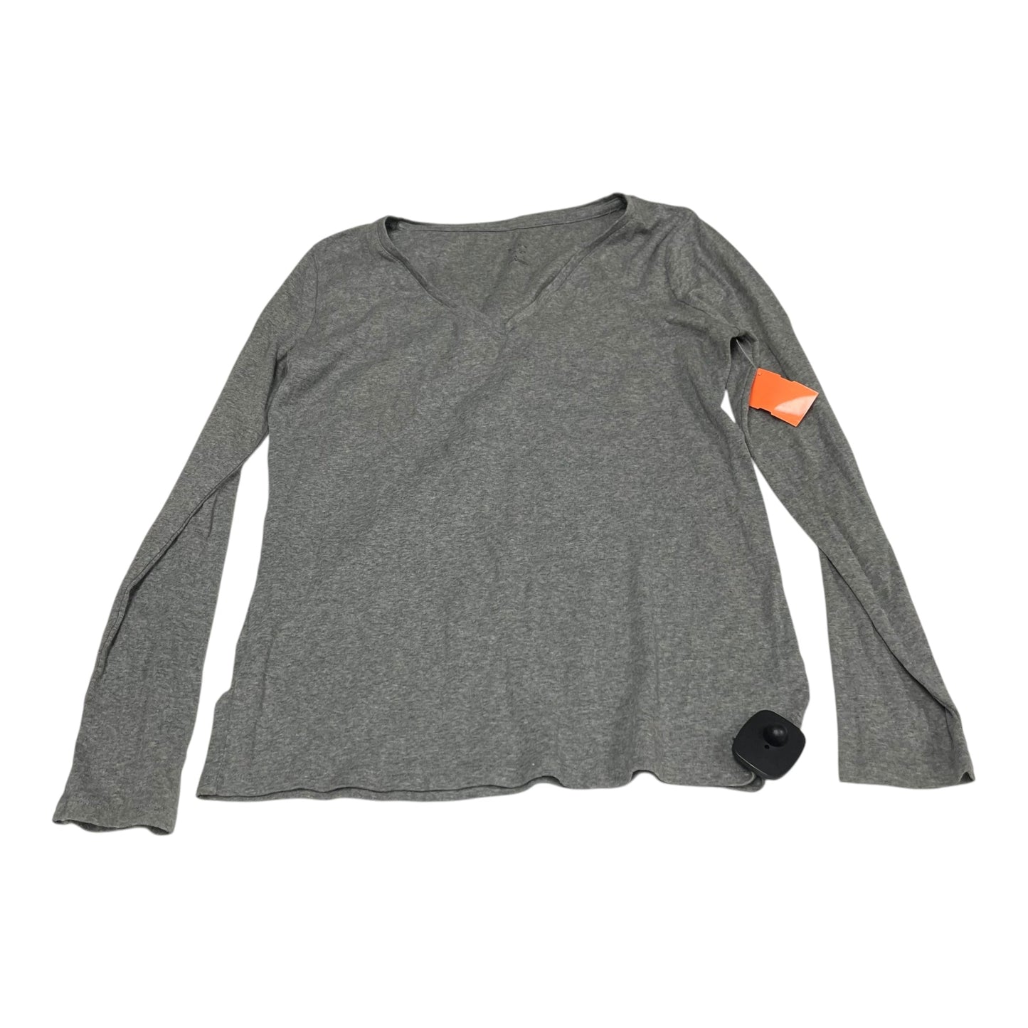 Top Long Sleeve Basic By A New Day In Grey, Size: L