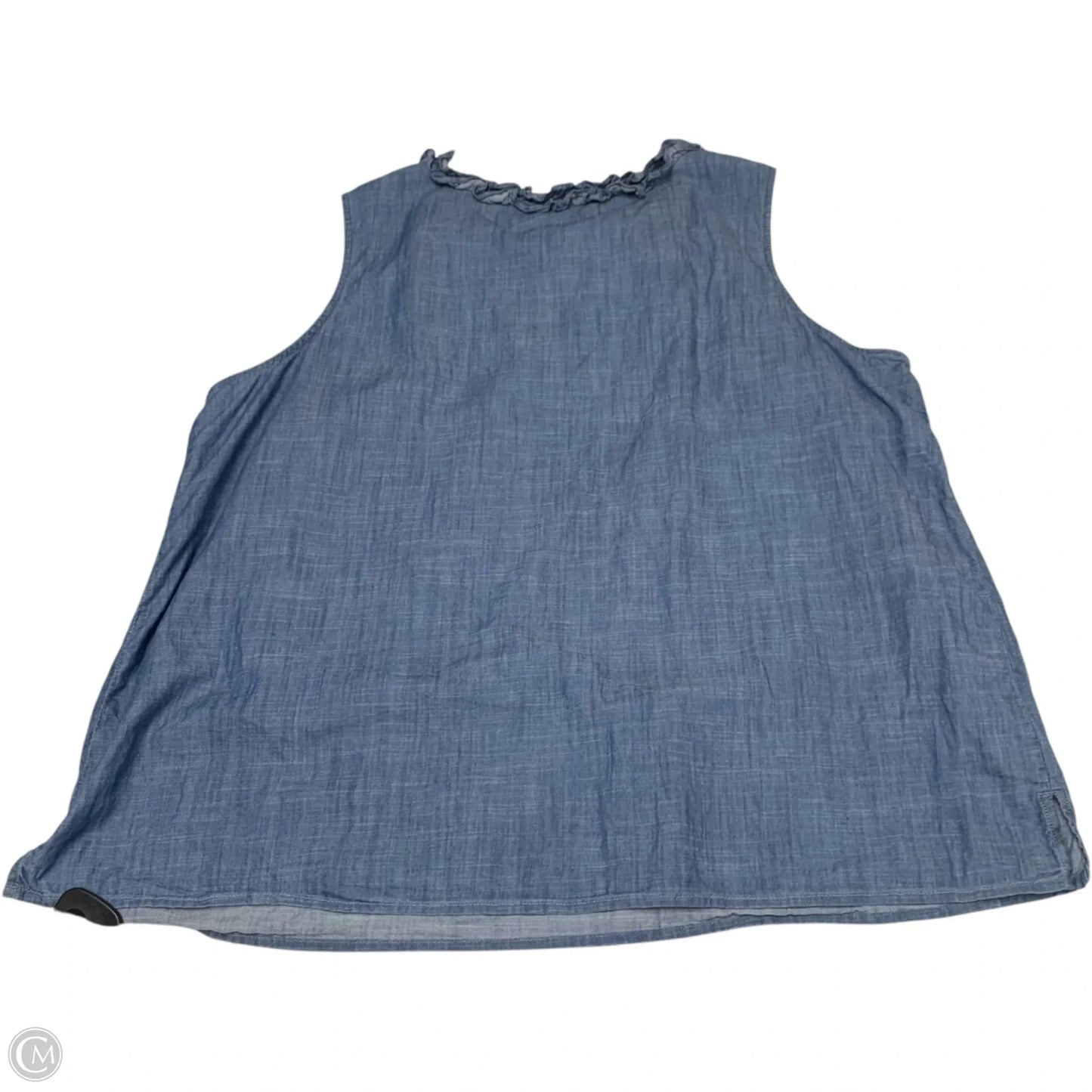 Top Sleeveless By Talbots In Blue, Size: 2x