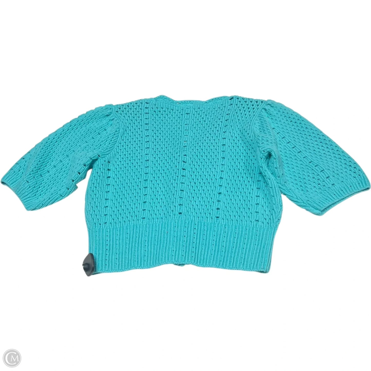 Sweater Cardigan By English Factory In Aqua, Size: L