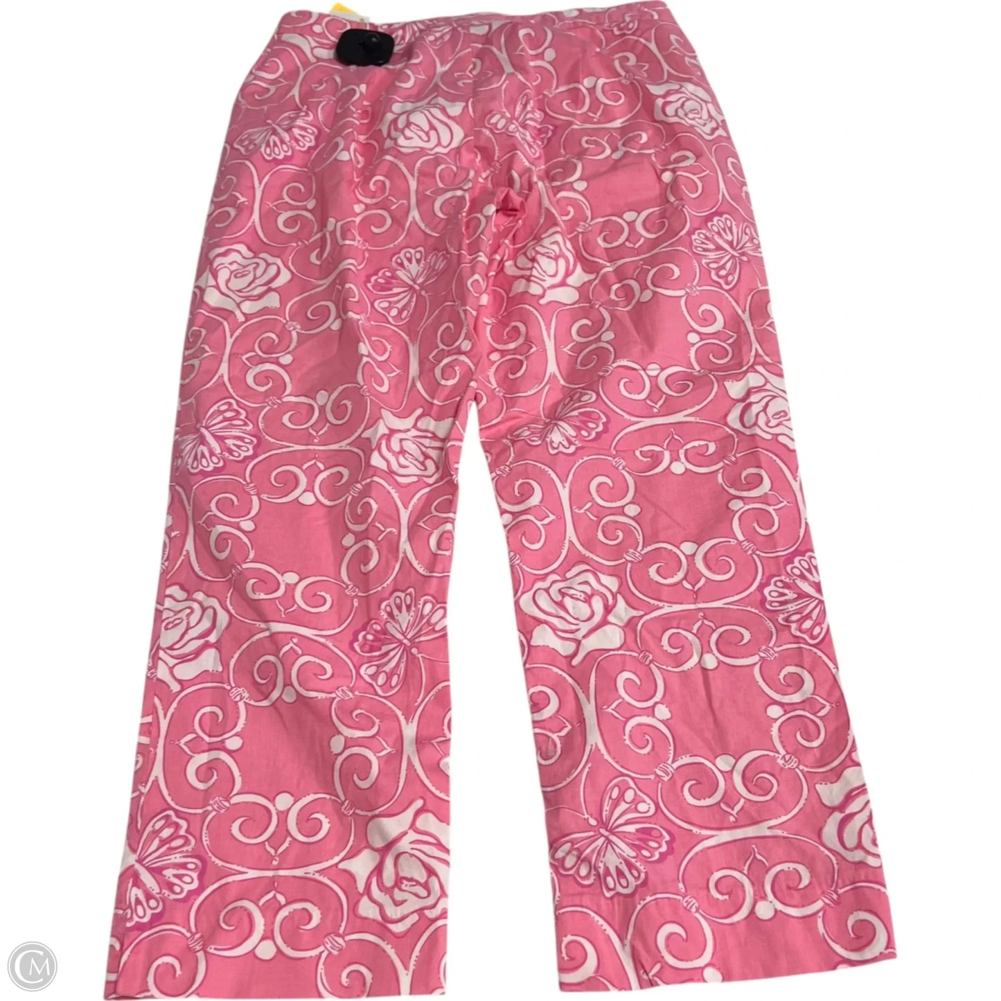 Pants Designer By Lilly Pulitzer In Pink & White, Size: S