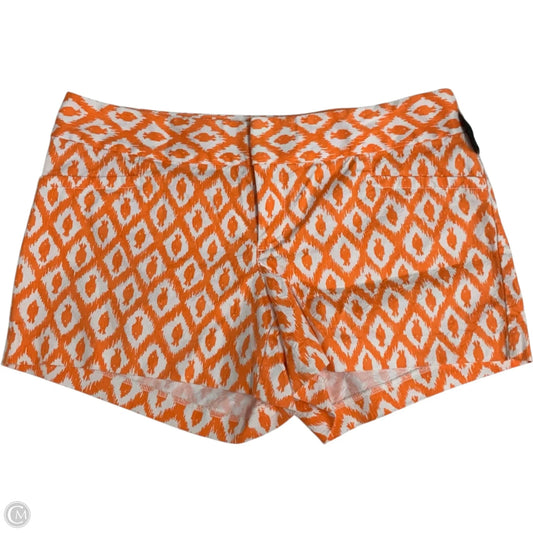 Shorts Designer By Lilly Pulitzer In Orange & White, Size: M