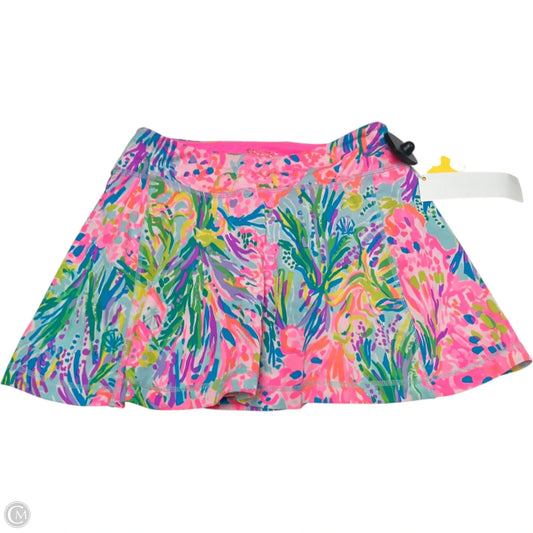 Skort Designer By Lilly Pulitzer In Blue & Pink, Size: Xs