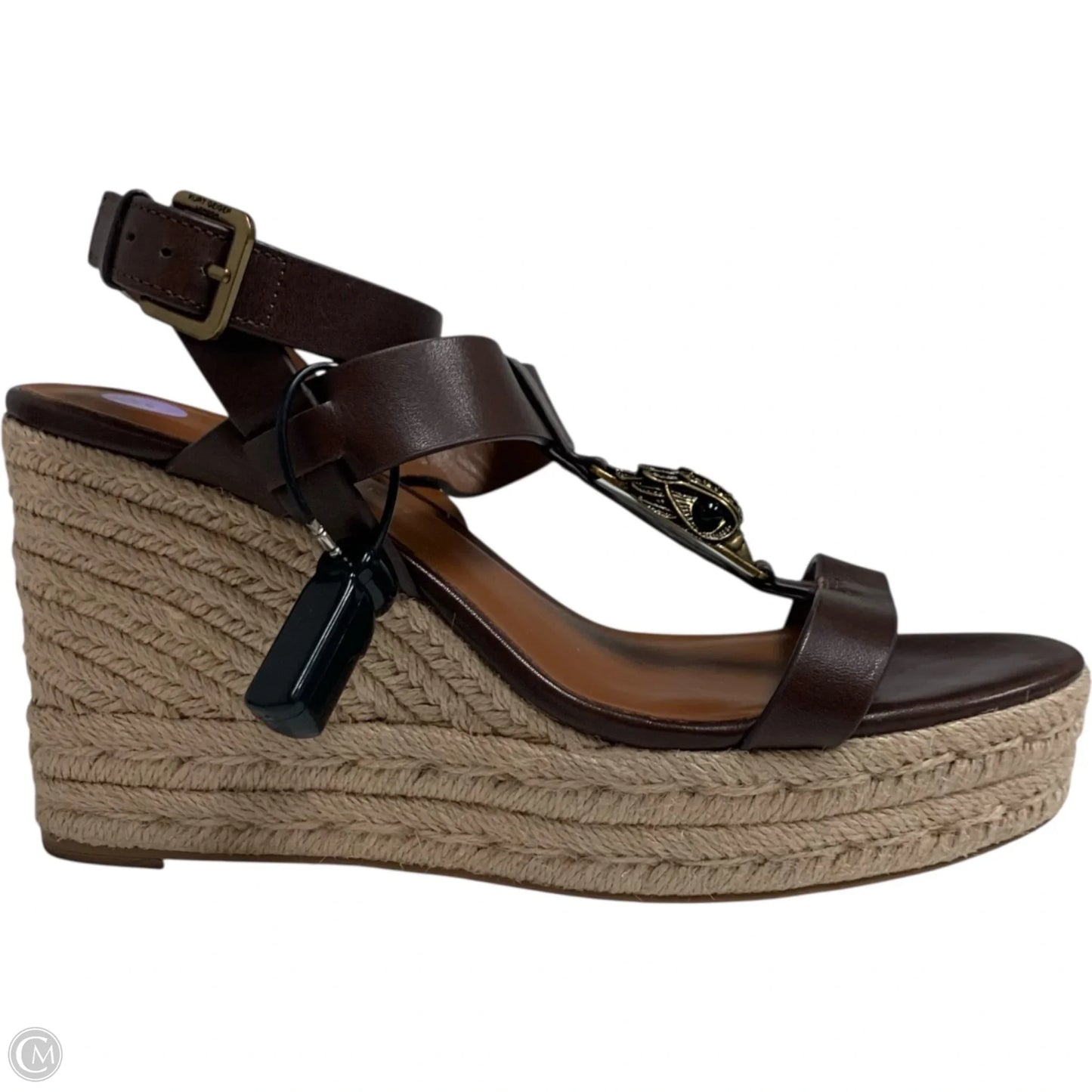 Sandals Heels Wedge By Kurt Geiger London In Brown, Size: 8