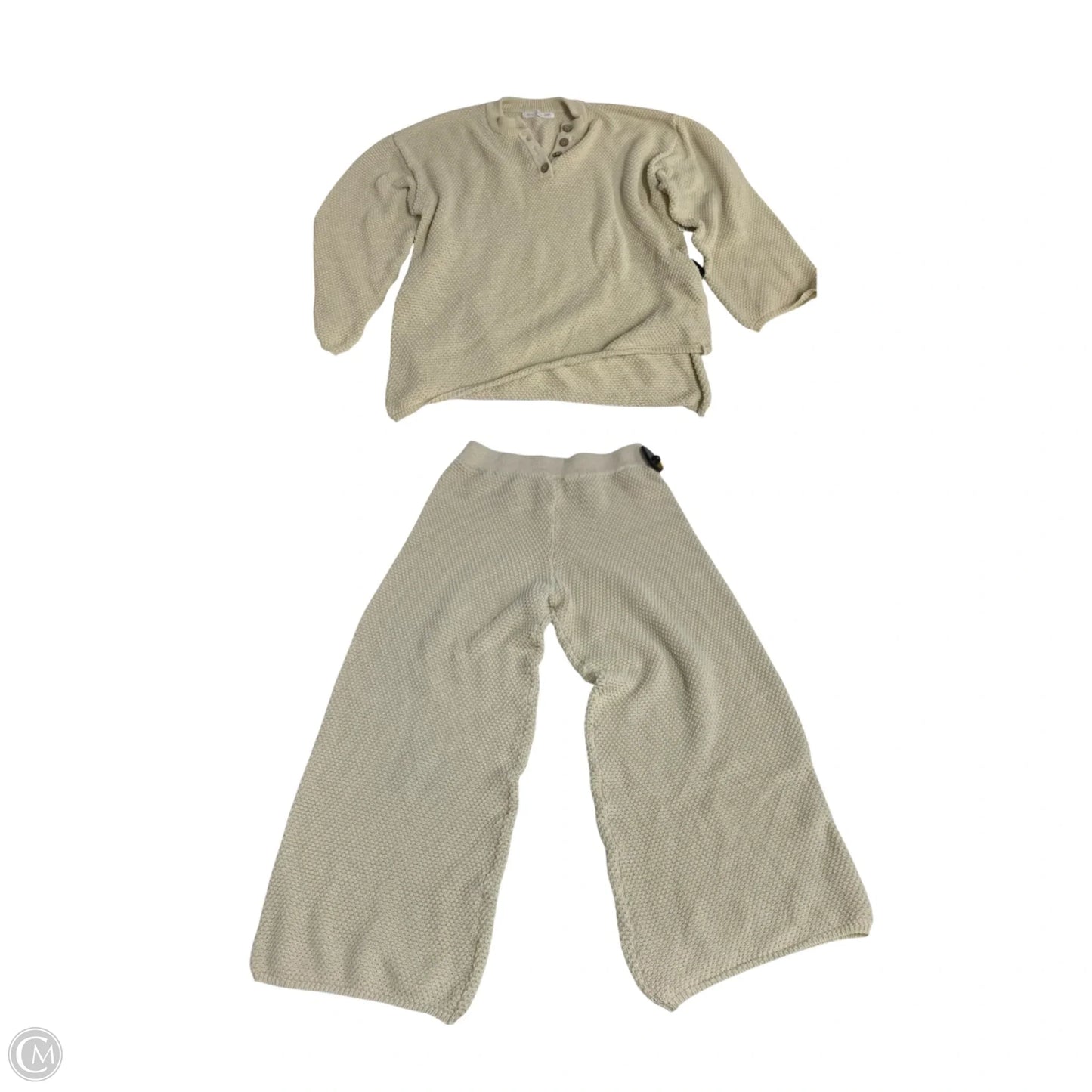 Lounge Set Pants PARK ADELYN In Cream, Size: M