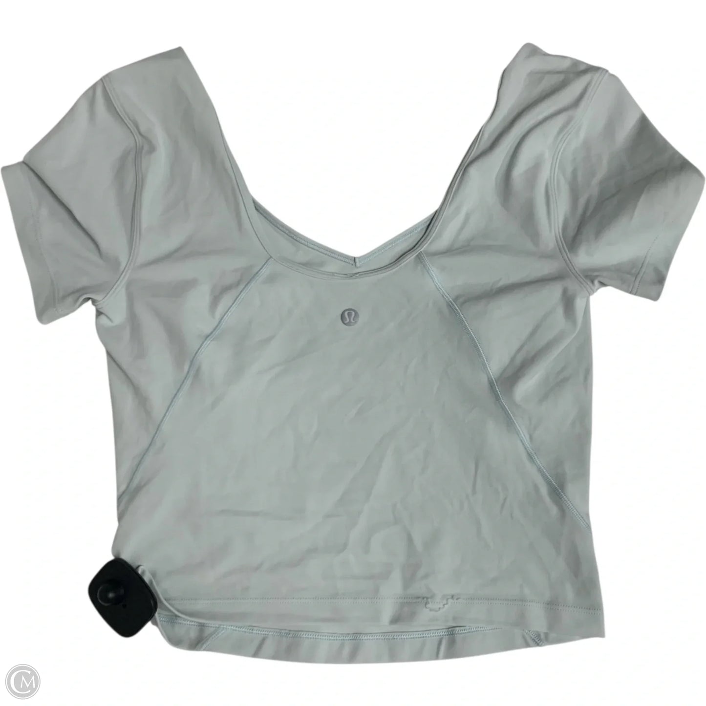 Athletic Top Short Sleeve By Lululemon In Blue, Size: S