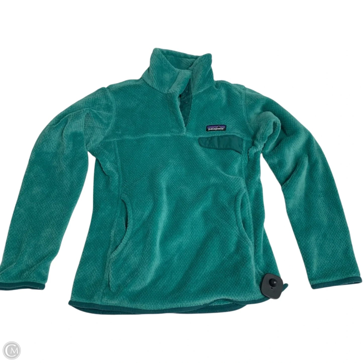 Sweatshirt Collar By Patagonia In Green, Size: Xs