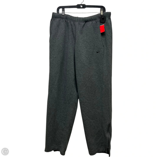 Athletic Pants By Nike Apparel In Grey, Size: L
