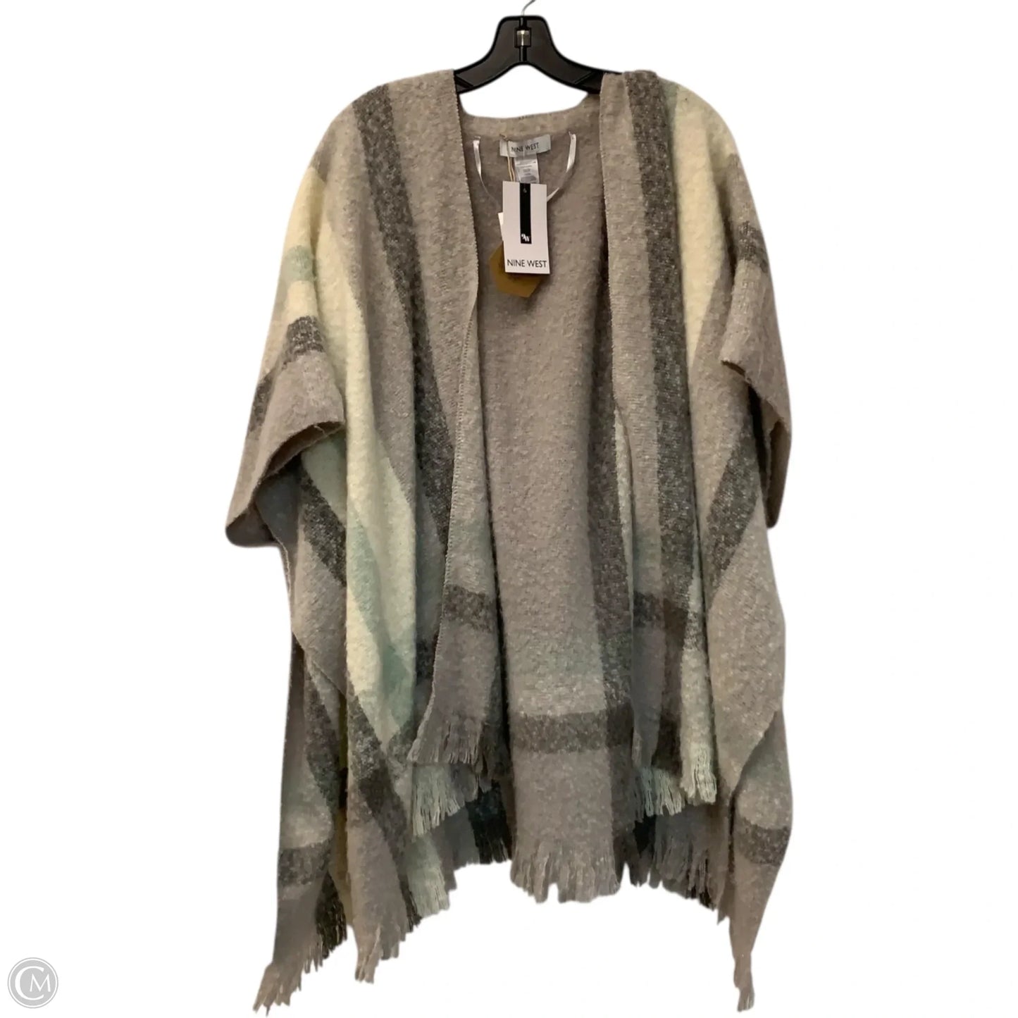 Shawl By Nine West In Grey, Size: Osfm