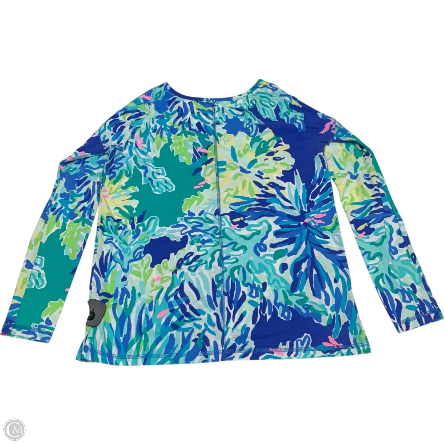 Top Long Sleeve Designer By Lilly Pulitzer In Blue & Green, Size: Xs