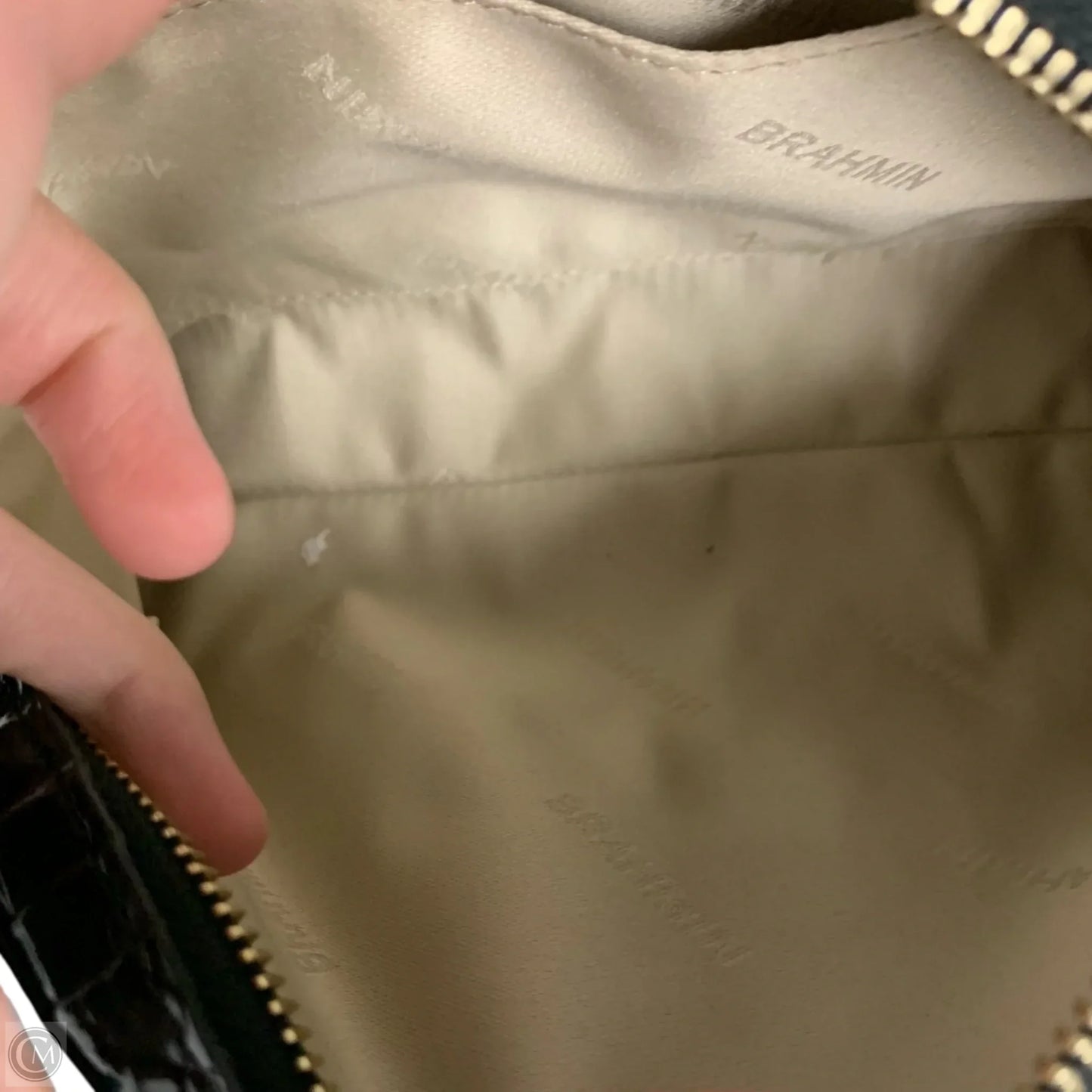 Makeup Bag Designer By Brahmin, Size: Medium