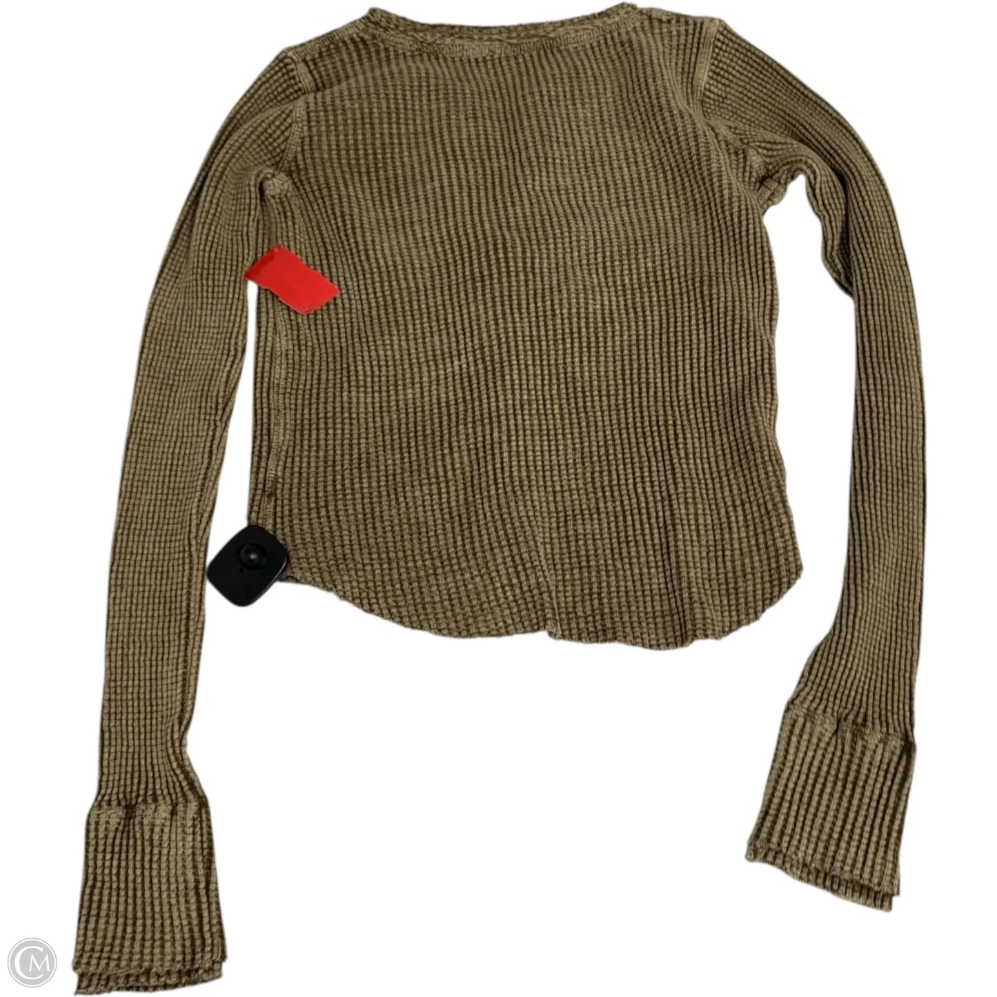 Top Long Sleeve By Free People In Green, Size: S