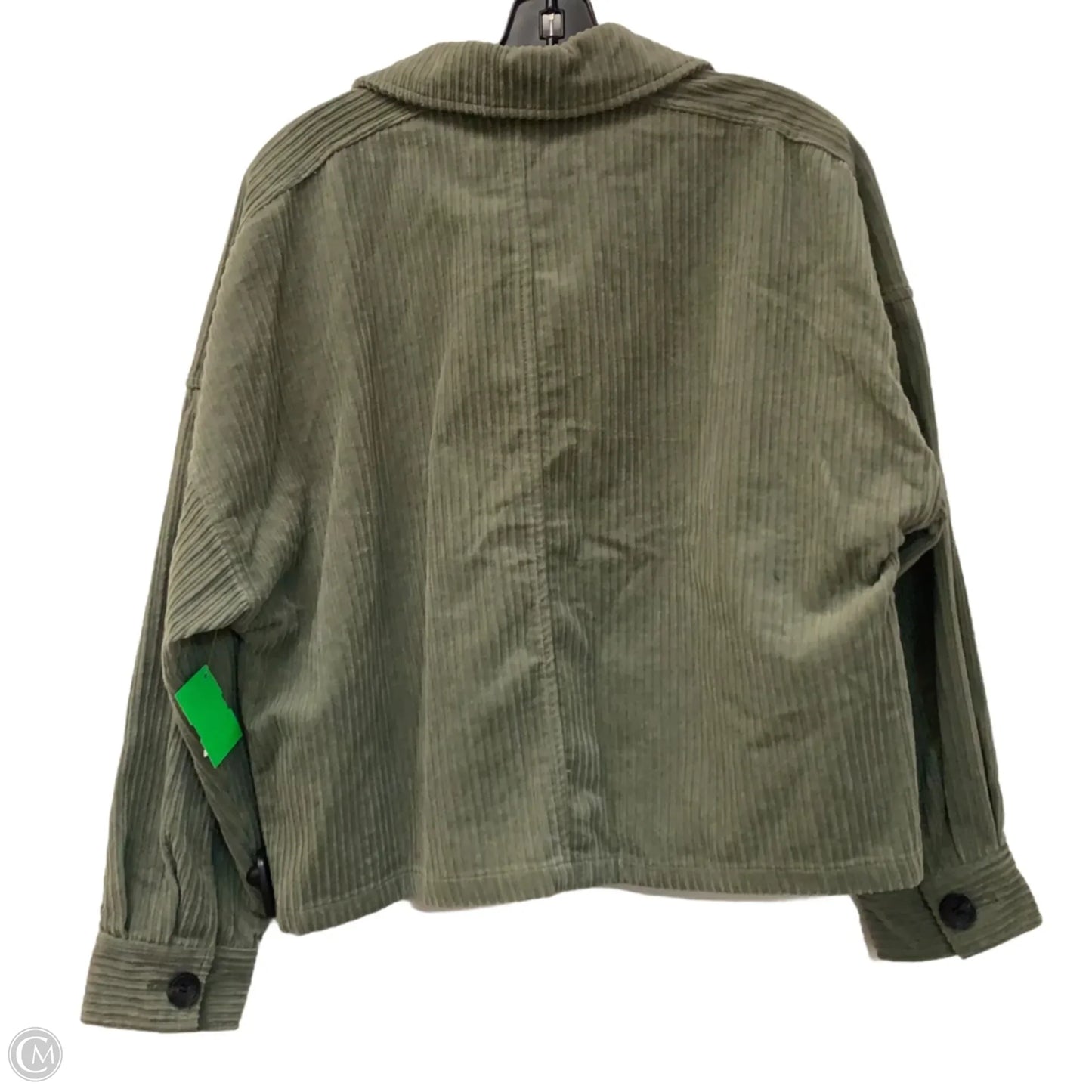 Jacket Shirt By Zara In Green, Size: S
