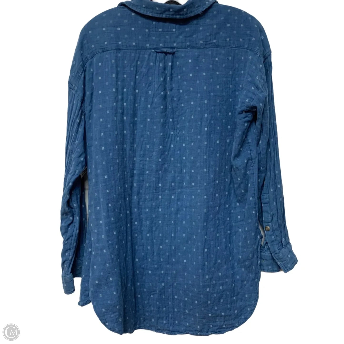 Top Long Sleeve By Pilcro In Blue, Size: S