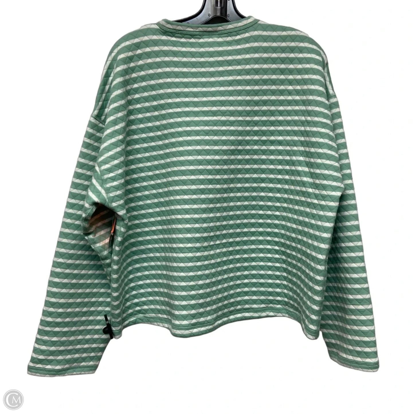 Sweatshirt Crewneck By J. Crew In Green & White, Size: Xl