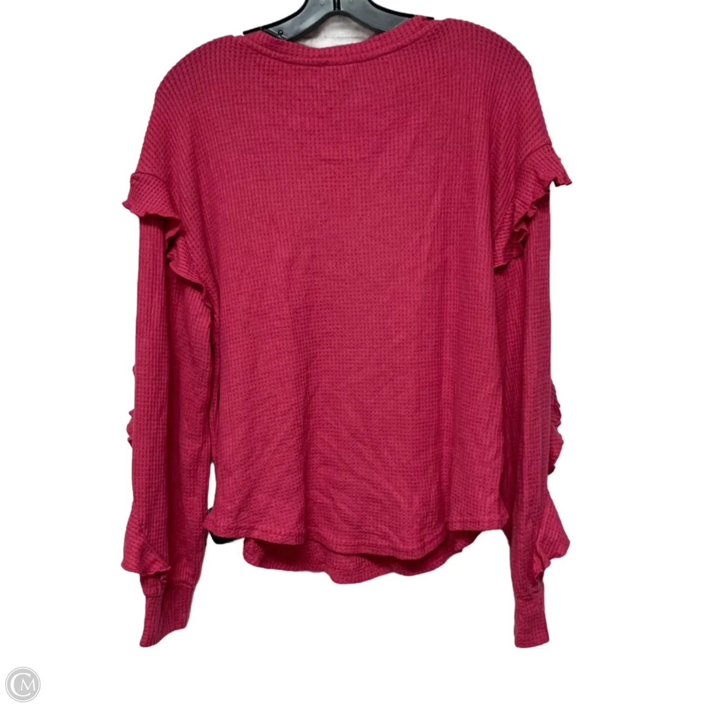 Top Long Sleeve By Pilcro In Pink, Size: M