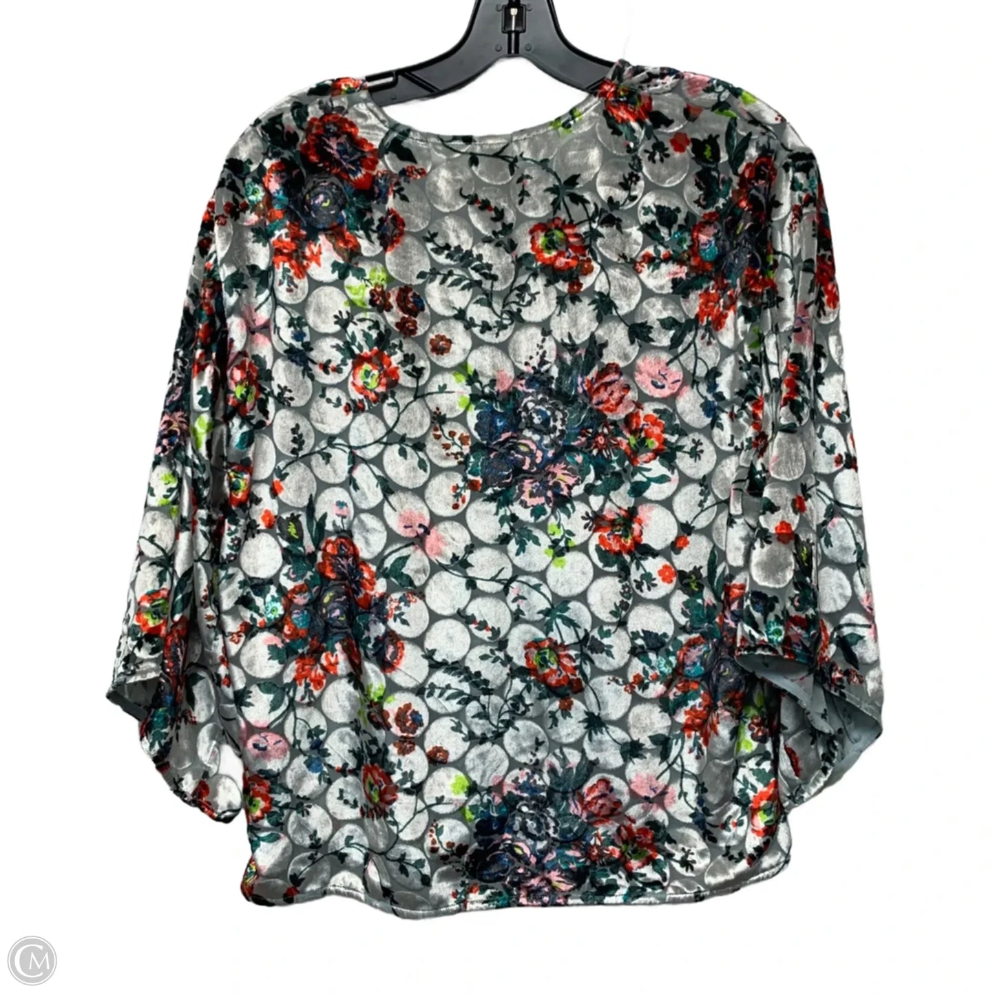 Top 3/4 Sleeve By Maeve In Blue & Red, Size: S