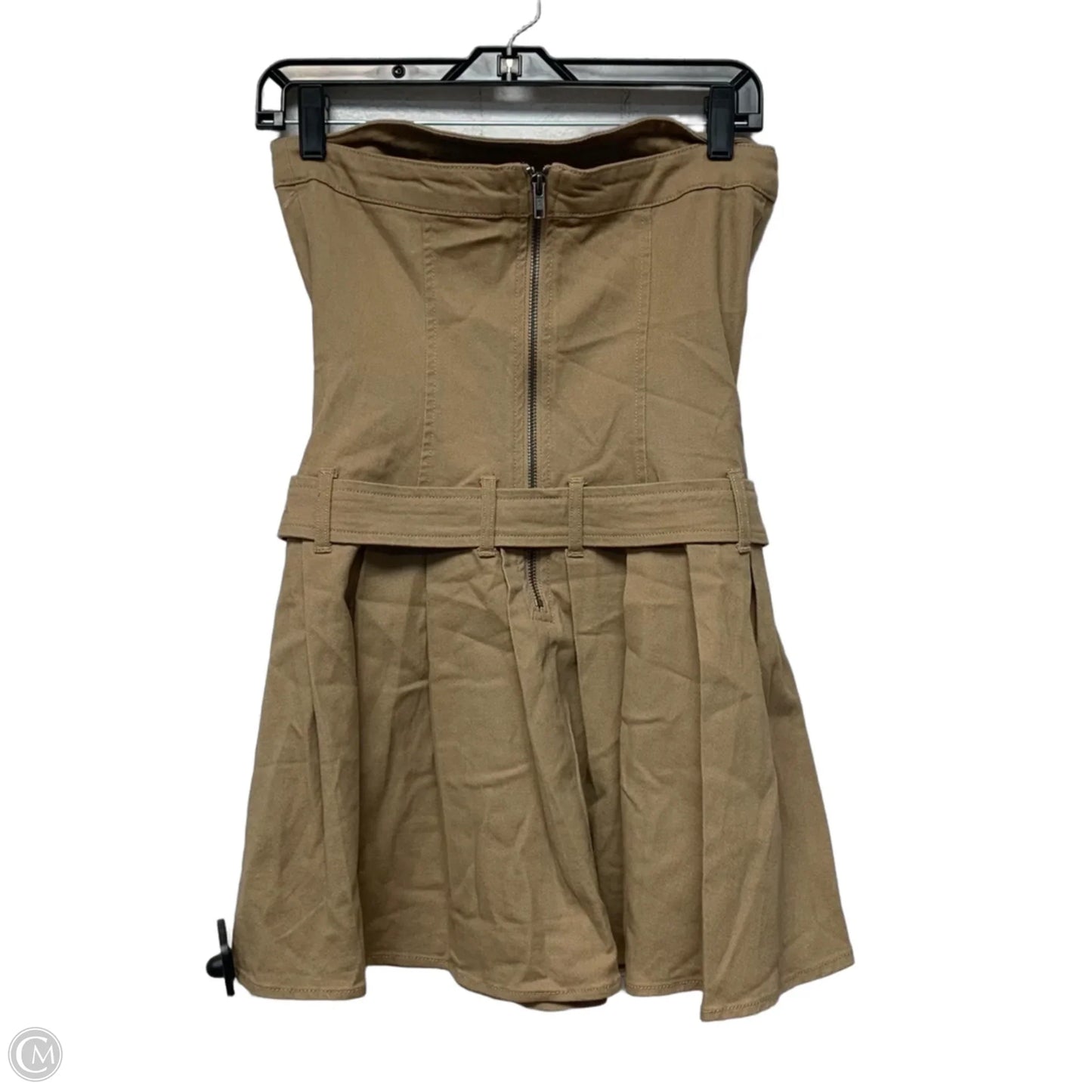 Dress Casual Short By Love Fire In Tan Denim, Size: S