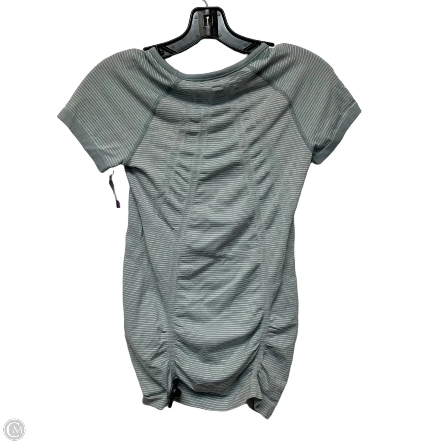 Athletic Top Short Sleeve By Athleta In Blue & White, Size: Xs