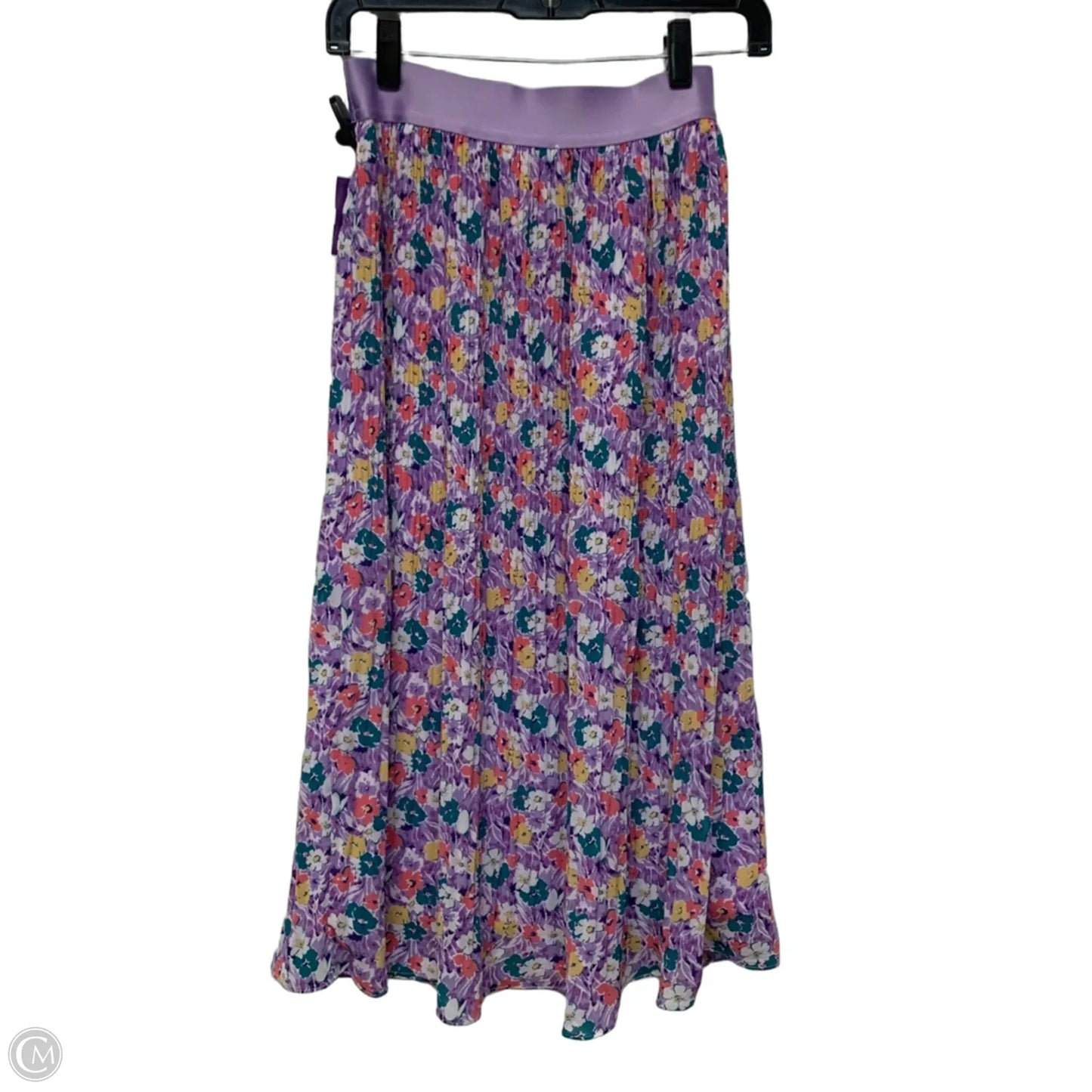 Skirt Midi By Skies Are Blue In Purple, Size: Xs