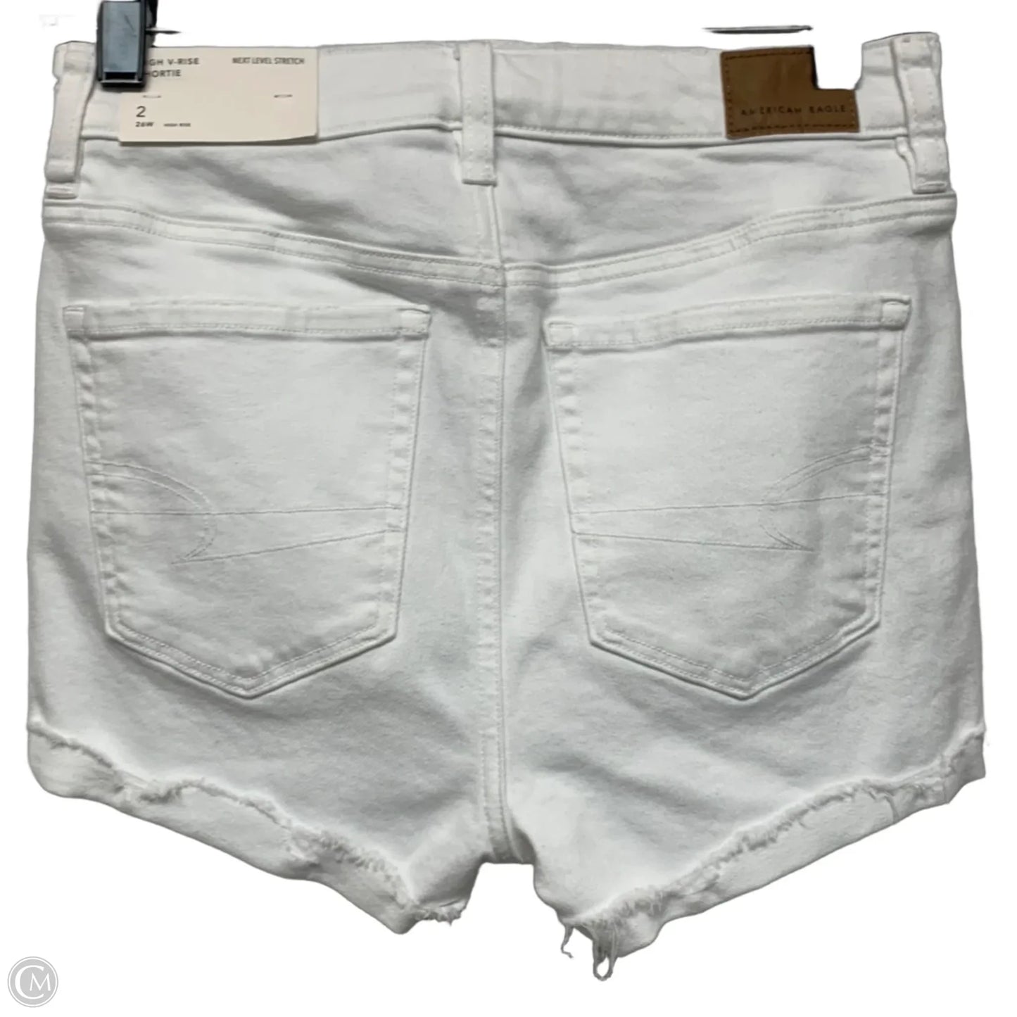 Shorts By American Eagle In White Denim, Size: 2