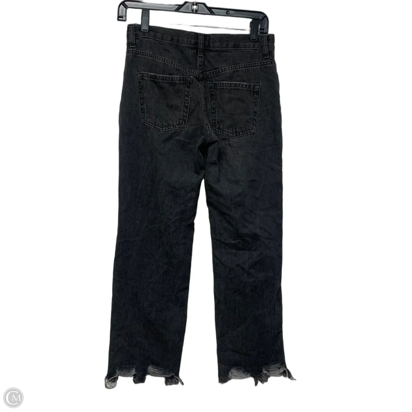 Jeans Straight By We The Free In Black Denim, Size: 2