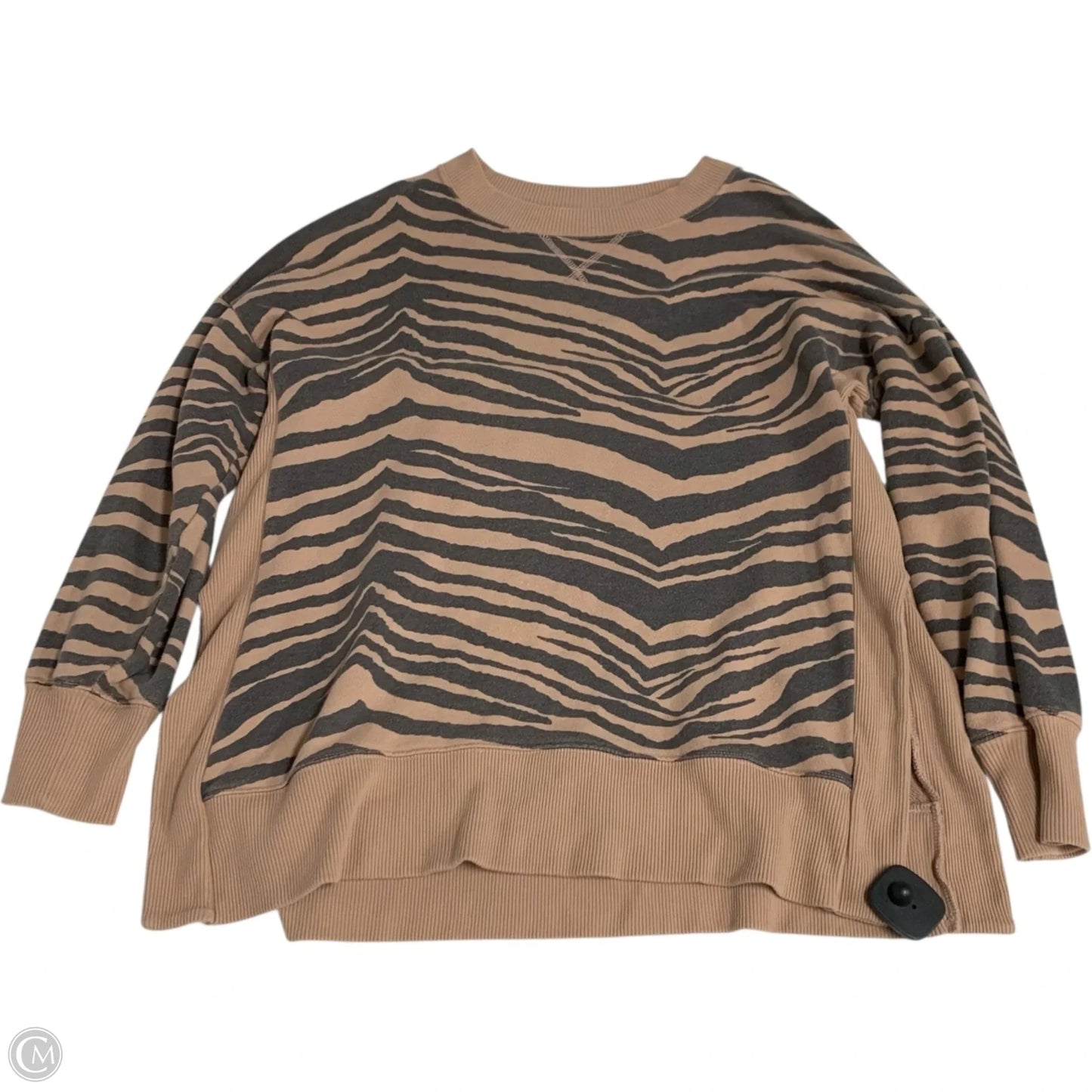 Top Long Sleeve By Aerie In Striped, Size: M