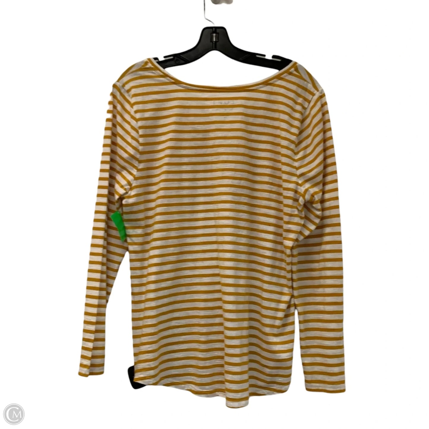 Top Long Sleeve By Loft In Striped Pattern, Size: Xl