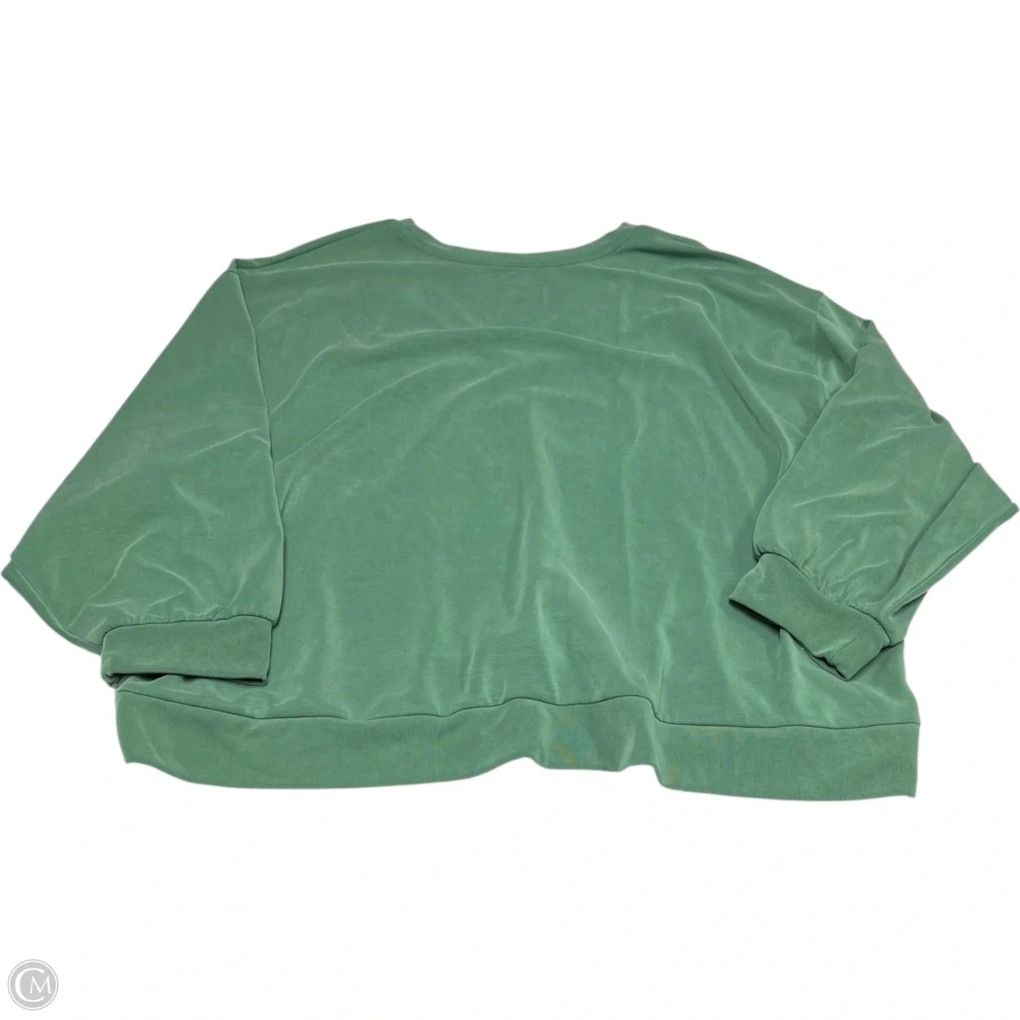 Athletic Top Long Sleeve Crewneck By Athleta In Green, Size: 3x