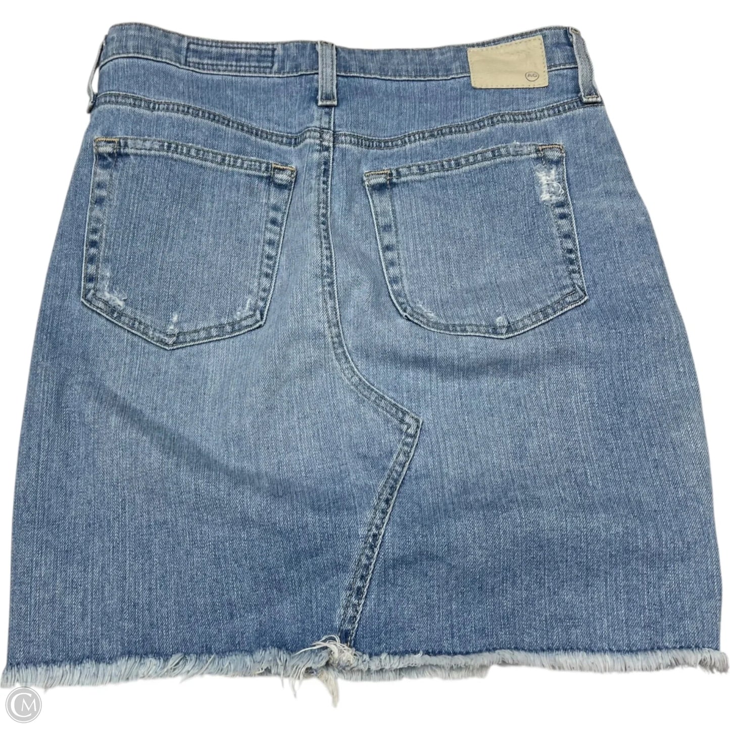 Skirt Designer By Adriano Goldschmied In Blue Denim, Size: Xs