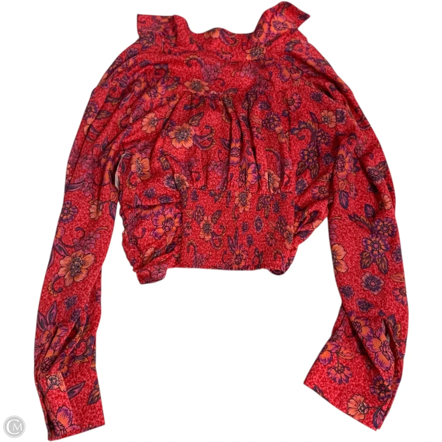 Top Long Sleeve By Free People In Pink, Size: S