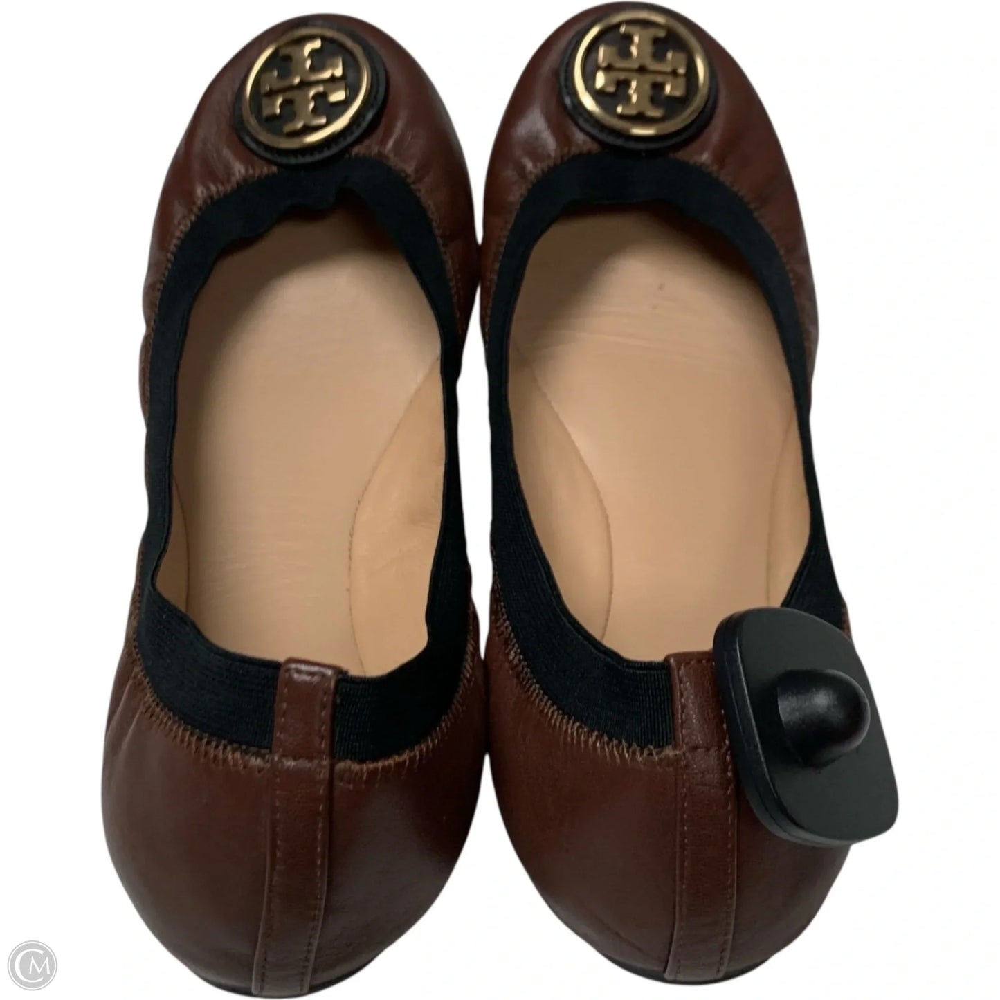 Shoes Designer By Tory Burch In Black & Brown, Size: 10