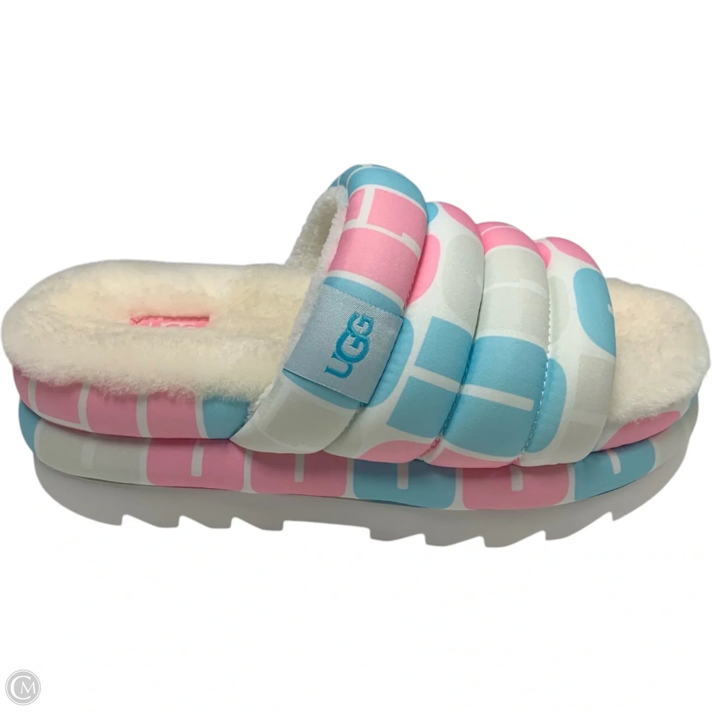 Slippers Designer By Ugg In Blue & Pink