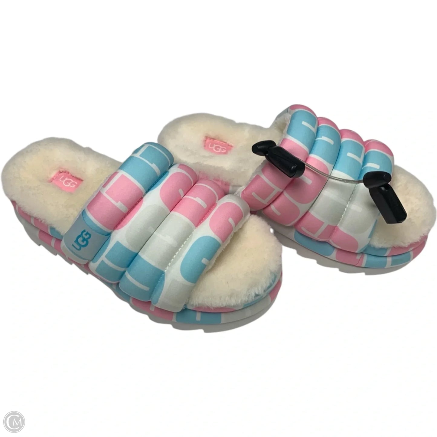 Slippers Designer By Ugg In Blue & Pink