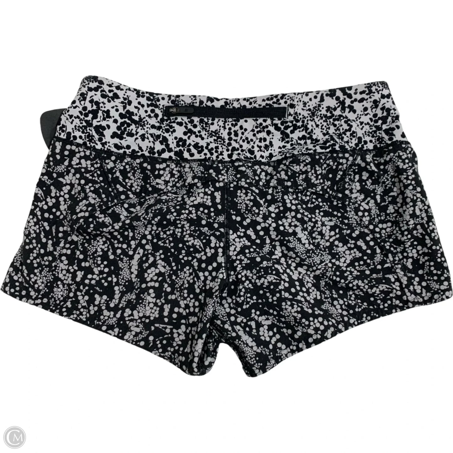 Athletic Shorts By Lululemon In Black & White, Size: S