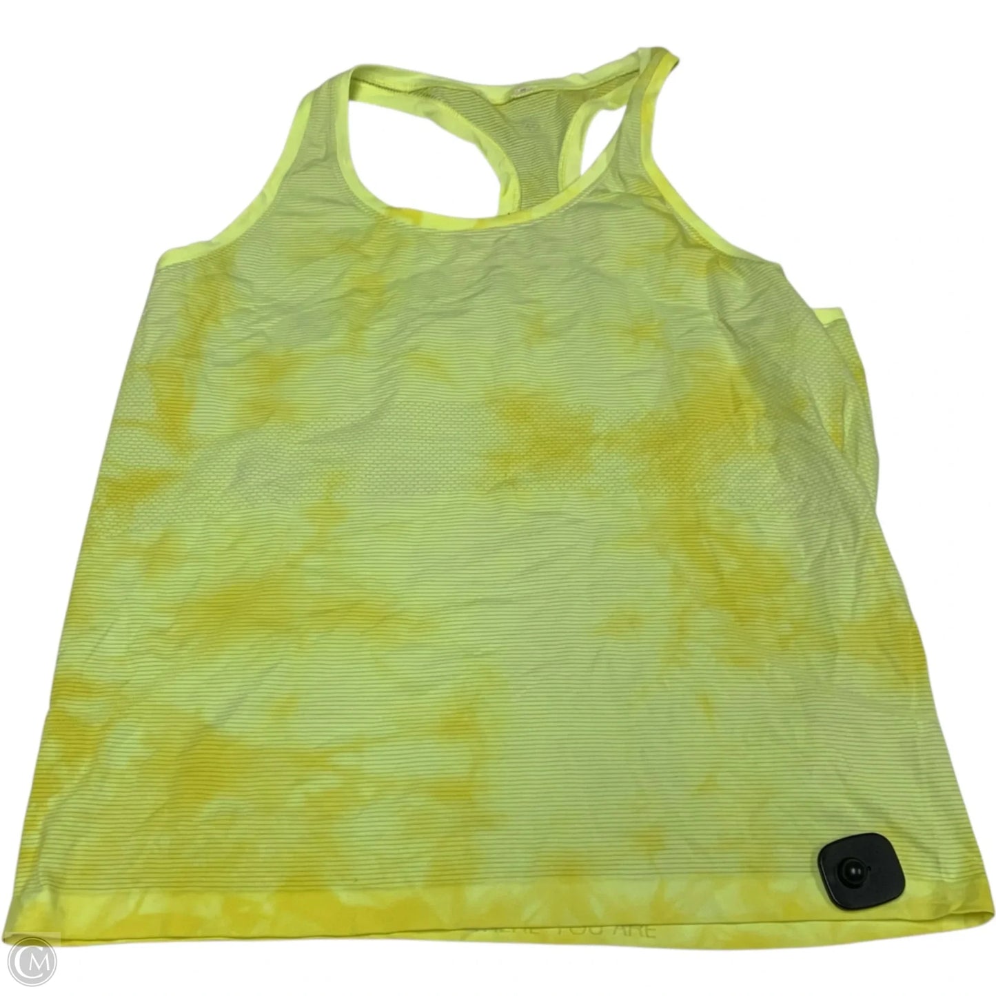 Athletic Tank Top By Lululemon In Yellow, Size: 1x
