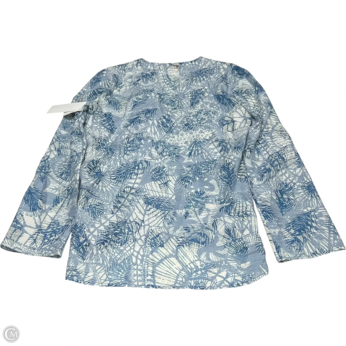 Top Long Sleeve Designer By Tory Burch In Blue, Size: S