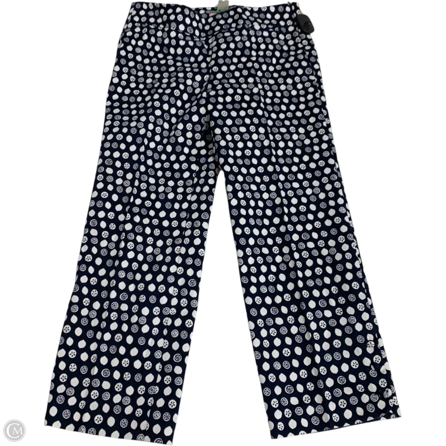 Pants Designer By Lilly Pulitzer In Blue & White, Size: 4