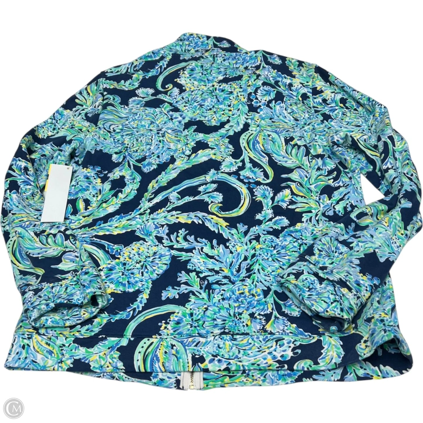 Jacket Designer By Lilly Pulitzer In Blue & Green, Size: Xl