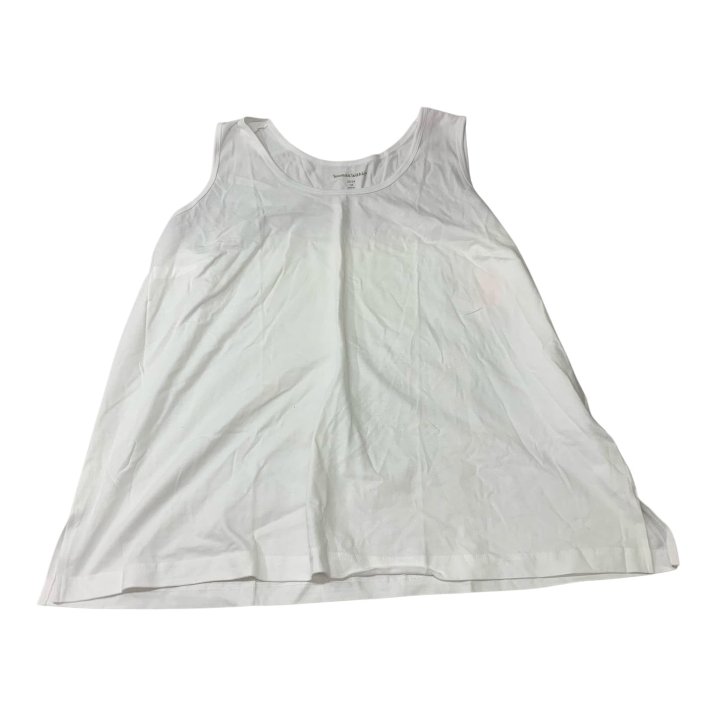 Top Sleeveless Basic By Woman Within Size: 1x