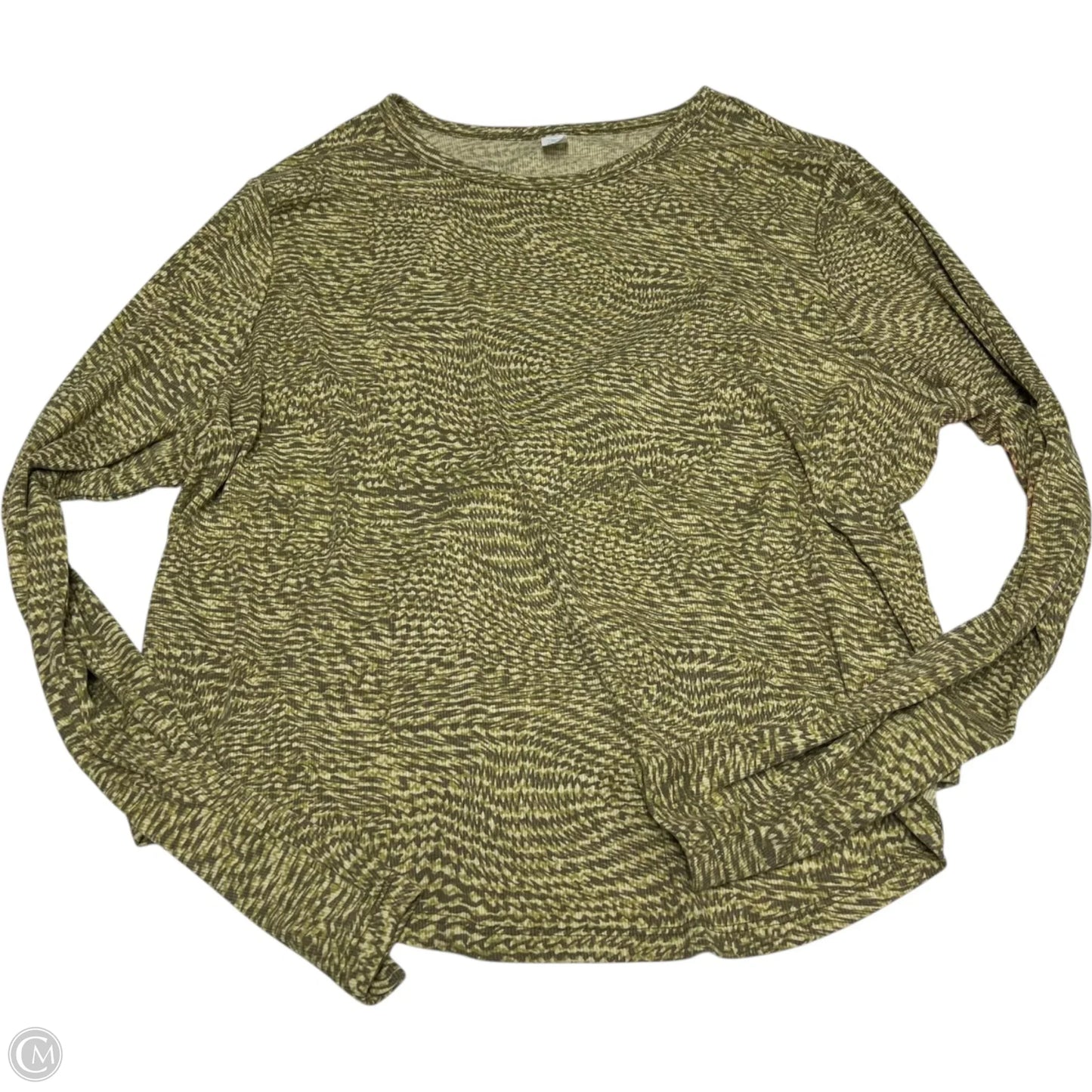 Athletic Top Long Sleeve Crewneck By Old Navy In Green, Size: 3x