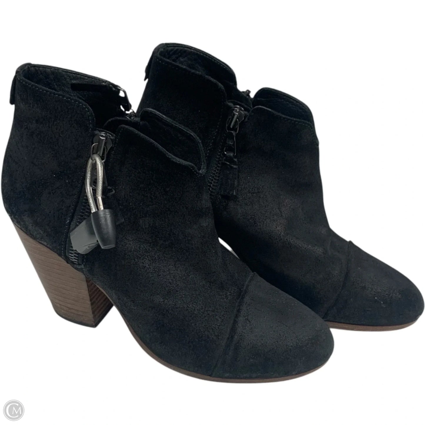 Boots Ankle Heels By Rag And Bone In Black, Size: 7.5