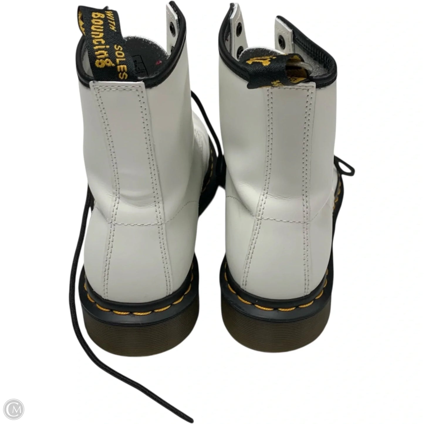 Boots Combat By Dr Martens In White, Size: 9