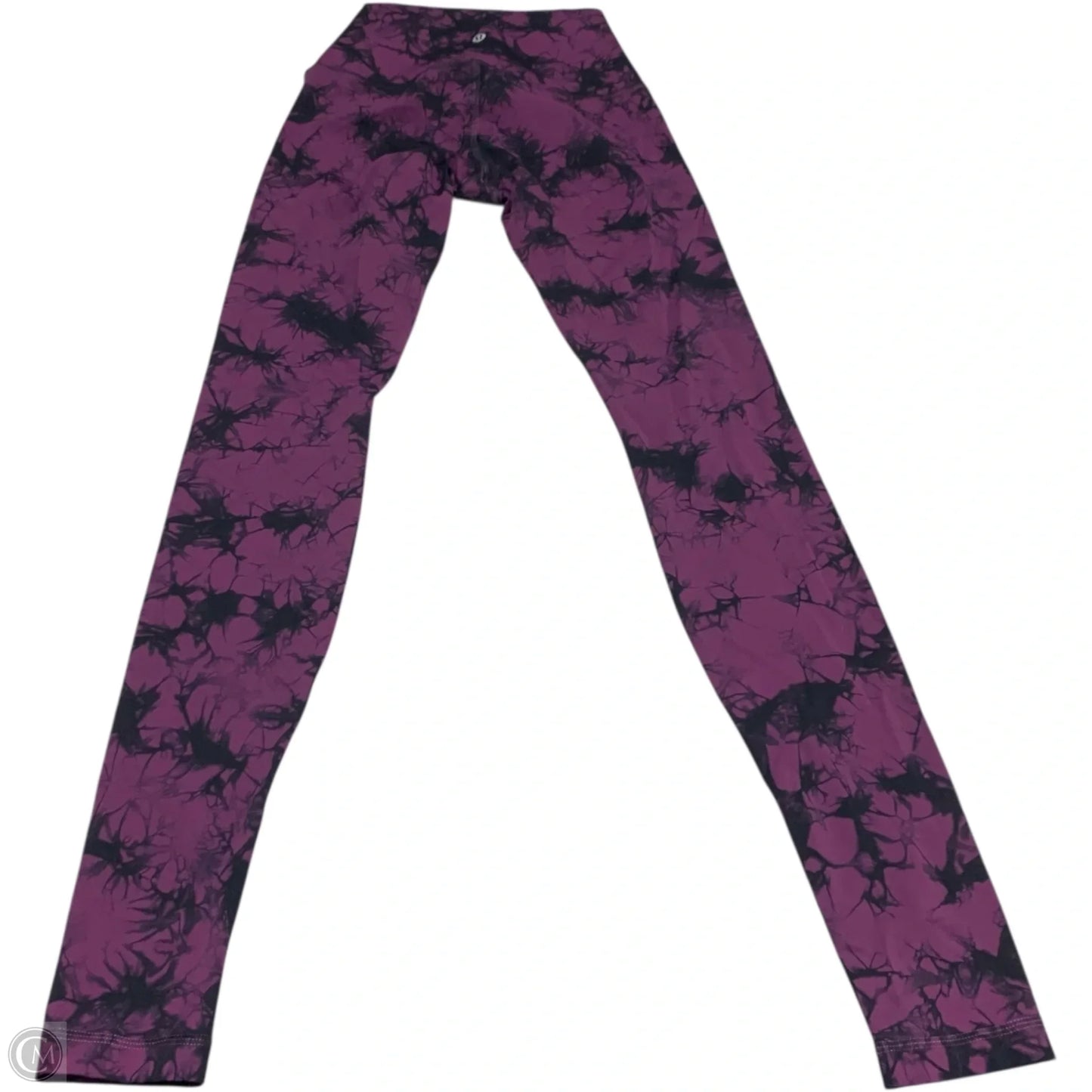 Athletic Leggings By Lululemon In Black & Purple, Size: S